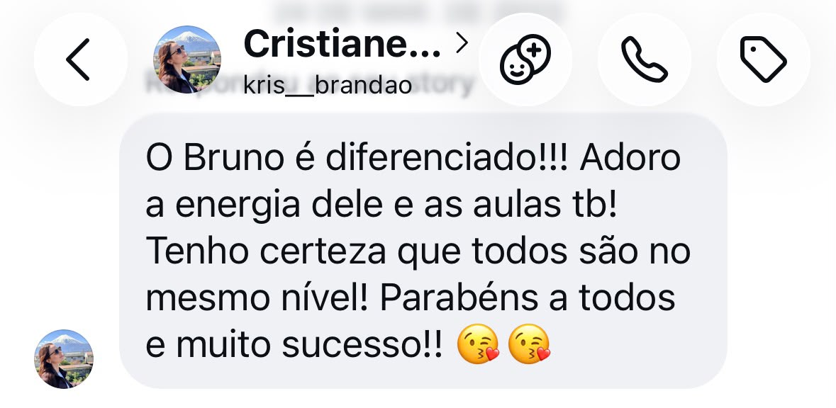 Depoimento de Cristiane Brandão sobre o atendimento do Inglês Falado